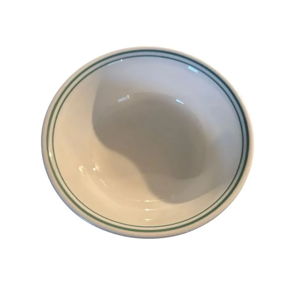 Corelle Rosemarie 2 6” Cereal Bowls Green Stripes
